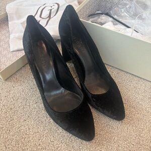 Elegant Black Velvet Heels